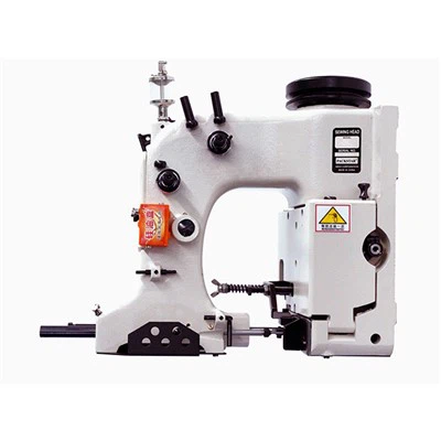 Upper feed bag closing machine