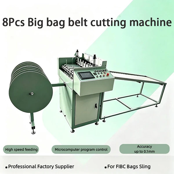 High Speed 8Pcs Big Bag Loop Cutting Machine